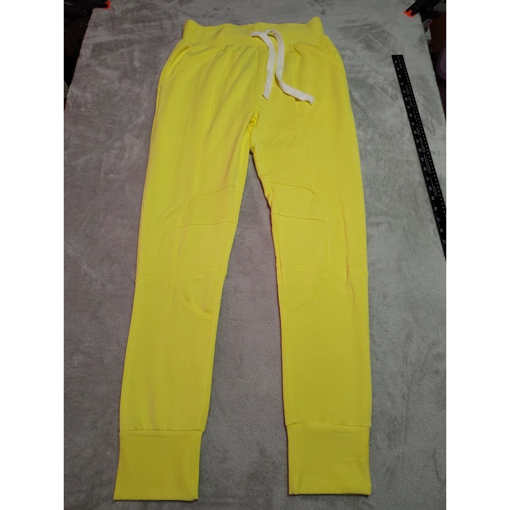 Sugar And Bruno Super Terry Ninja Pants Joggers Ladies L Yellow Activity Stretch